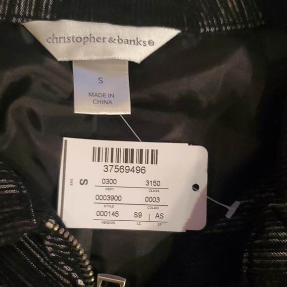 long sleeve plaid zip up jacket - Picture 3 of 3